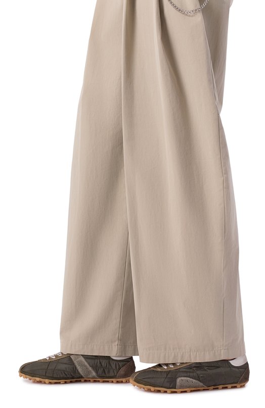 Комбинированные кеды Sprinters Maison Margiela S58WS0272/P7415 Хаки  S58WS0272/P7415 Фото 2