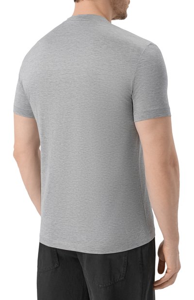 Футболка из шелка и хлопка GIORGIO ARMANI, арт. 3KSM77/SJZHZ, фото 4
