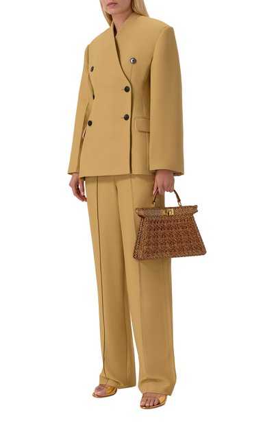 Сумка peekaboo iseeu small FENDI коричневого цвета по цене 799500 руб., арт. 8BN327/AW5P, фото 3 Сумка peekaboo iseeu small FENDI, арт. 8BN327/AW5P, фото 3