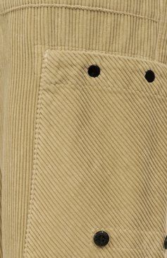 Мужские вельветовые брюки STONE ISLAND бежевого цвета, арт. 811532604 | Фото 6 (Длина (брюки, джинсы): Стандартные; Случай: Повседневный; Стили: Кэжуэл; Материал внешний: Хлопок)