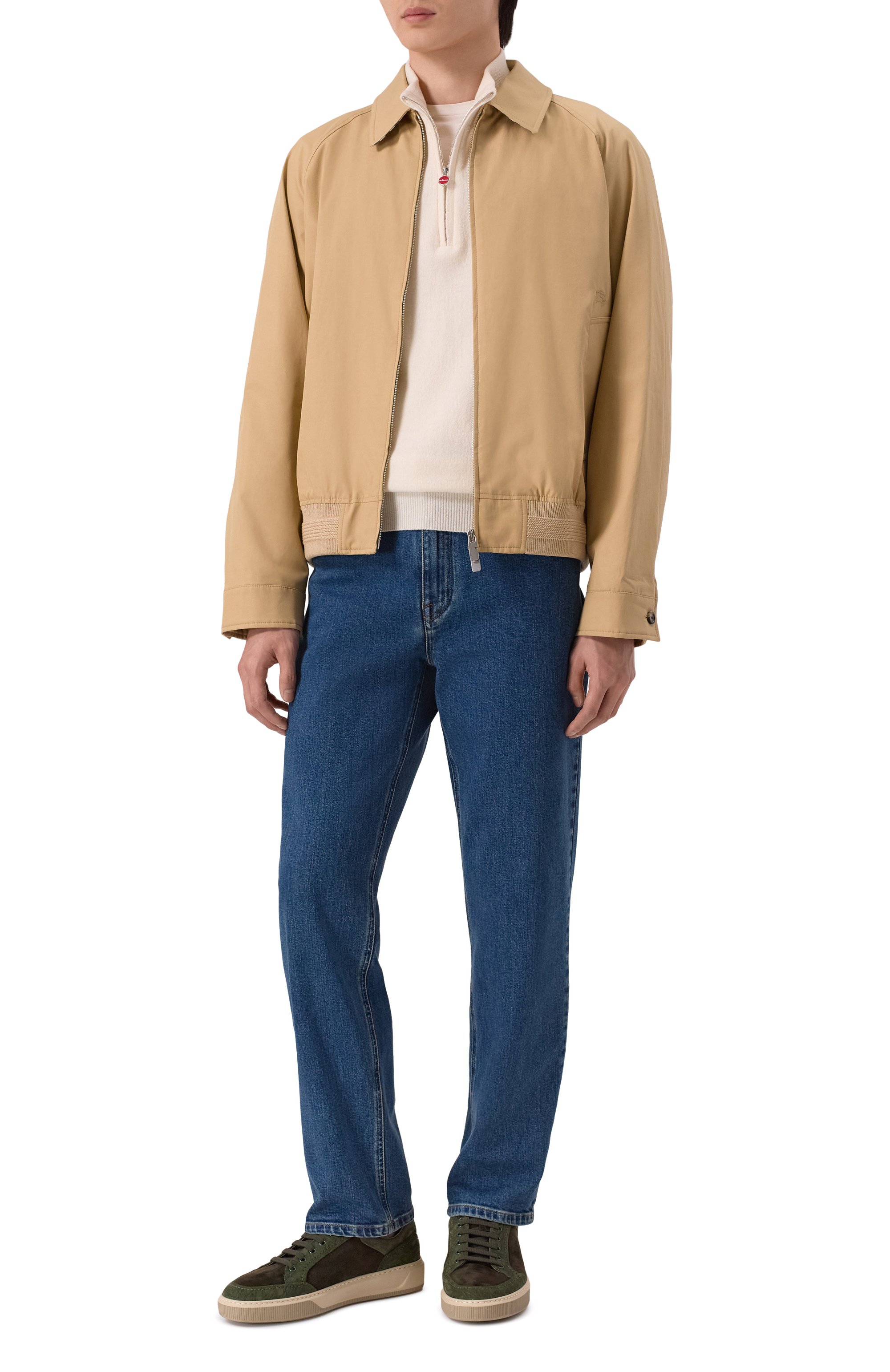 Замшевые кеды с отделкой из каймана ZILLI хаки цвета по цене 299500 руб., арт. H0255AM1178VZBA08, фото 2 Замшевые кеды с отделкой из каймана ZILLI, арт. H0255AM1178VZBA08, фото 2