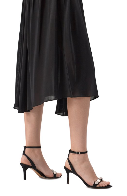 Замшевые босоножки Velvee Isabel Marant 25PSD0218FA/C1A33SC1A33S.F_25_A2_PS/D0214FA Чёрный  25PSD0218FA/C1A33SC1A33S.F_25_A2_PS/D0214FA Фото 3