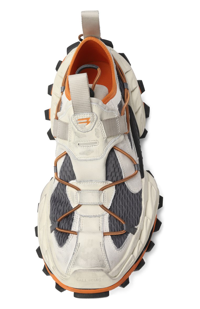 Мужские кроссовки hike BALENCIAGA светло-бежевого цвета, арт. 804921/WHIKE | Фото 6 (Материал внешний: Текстиль, Экокожа; Материал внутренний: Текстиль; Подошва: Массивная; Кросс-КТ: Низкие; Материал утеплителя: Без утеплителя; Стили: Гранж; Автоматизация состава: Проставлено; Автоматизация ТО: Проставлено)