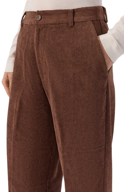 Вельветовые брюки MC2 Saint Barth REBE002-00033I/REBELLA C0RDUR0Y Коричневый  REBE002-00033I/REBELLA C0RDUR0Y Фото 5