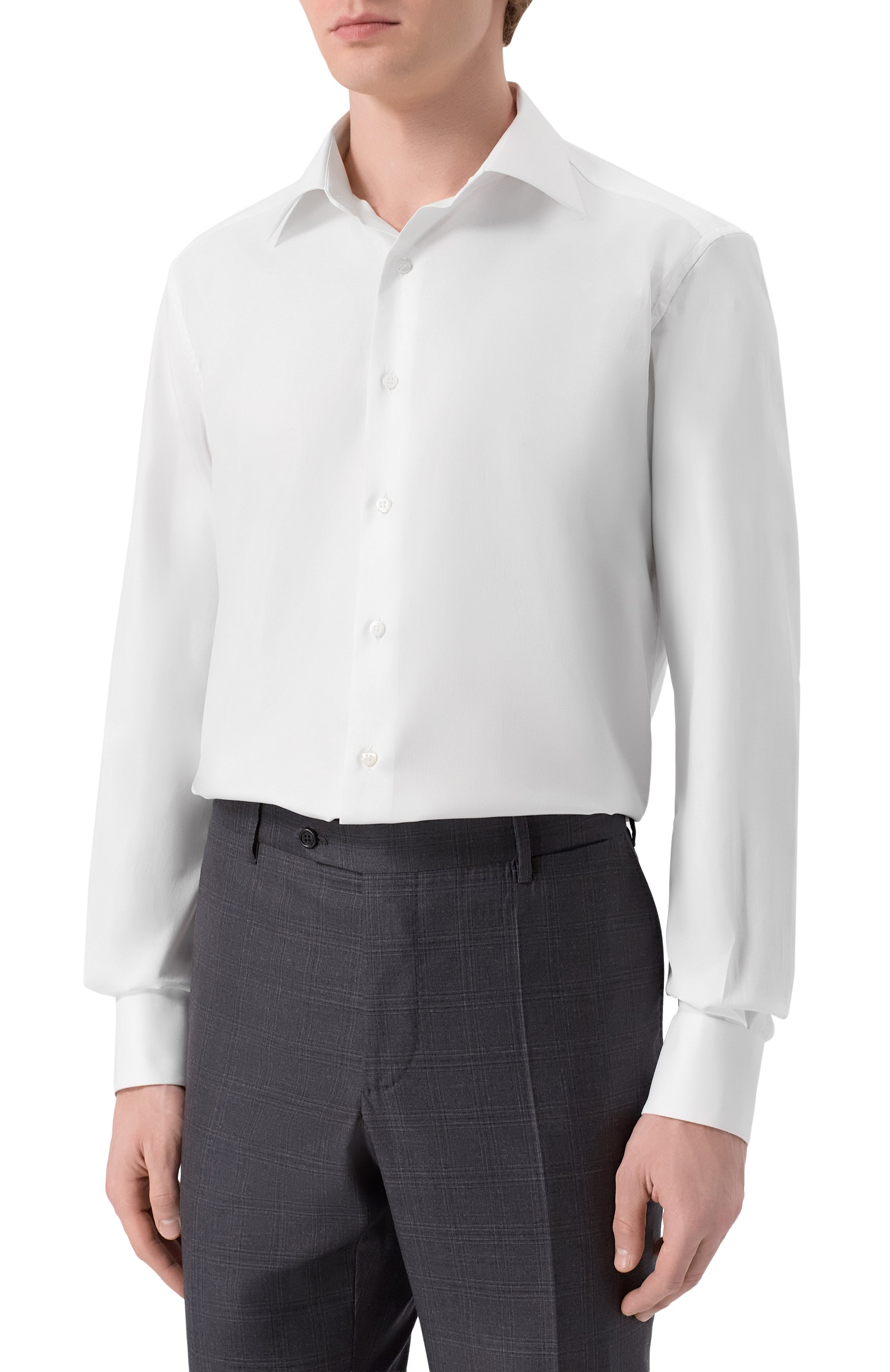 Хлопковая сорочка STEFANO RICCI, арт. MC003678/BN3138, фото 3