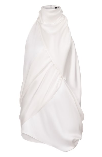 Женский атласный топ BALMAIN, арт. GF0AG905/SE95