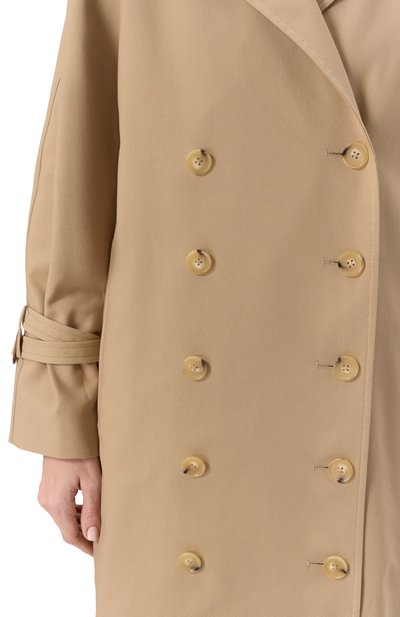 Хлопковый тренч TOTEME, арт. 243-WR01112-FB0243, фото 5