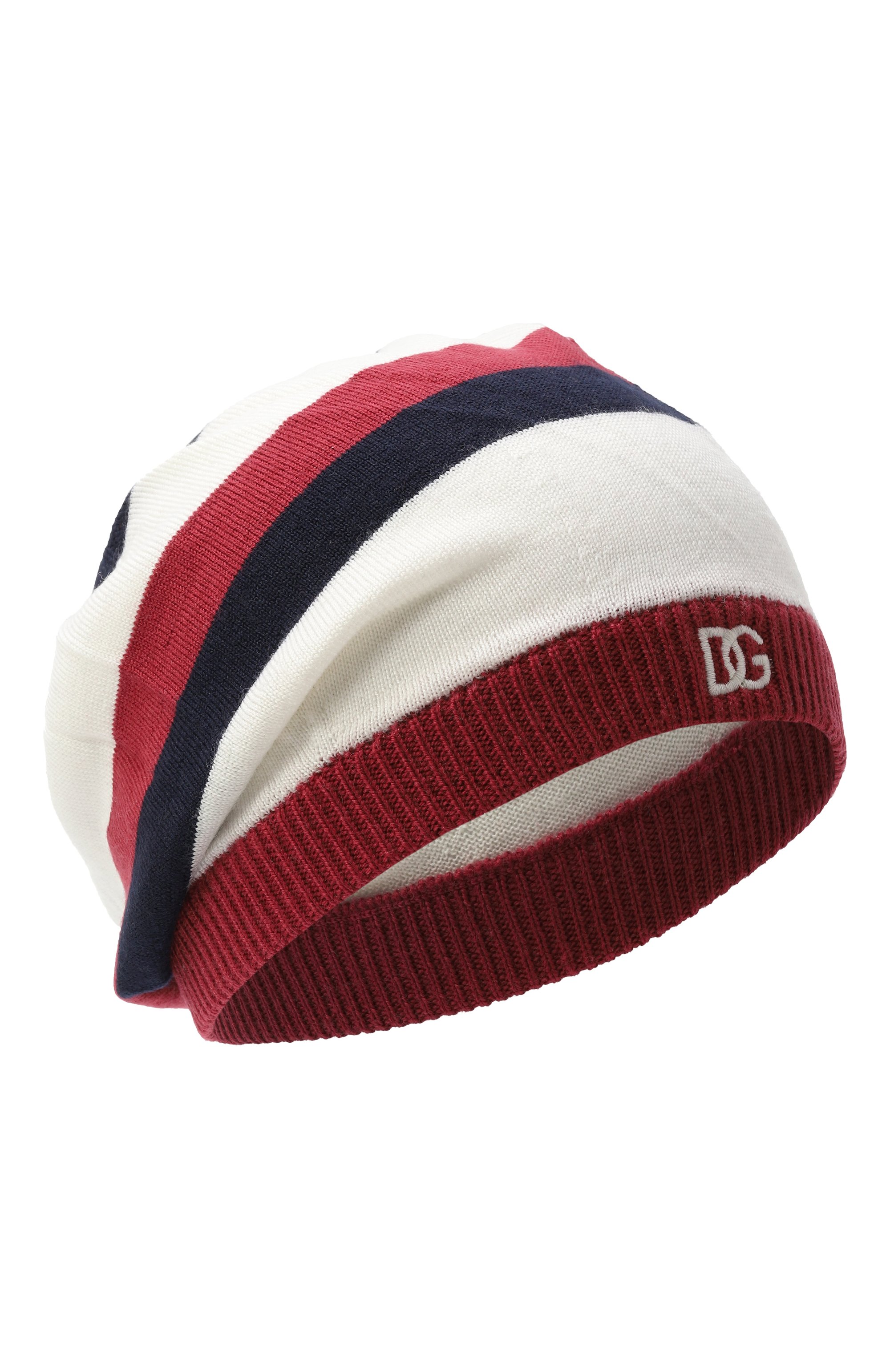 Шерстяной берет DOLCE & GABBANA разноцветного цвета по цене 31950 руб., арт. LBKHB8/JDVCD, фото 1 Шерстяной берет DOLCE & GABBANA, арт. LBKHB8/JDVCD, фото 1