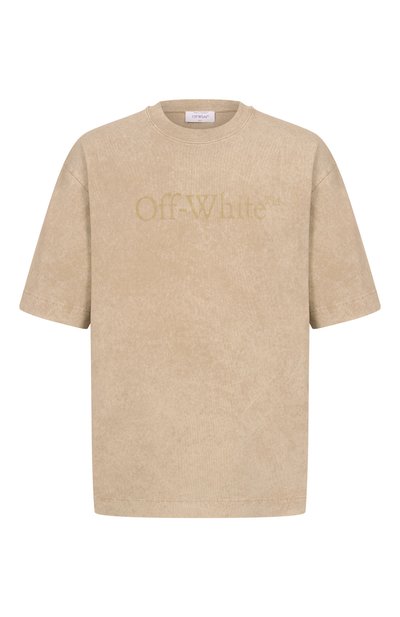 Мужская хлопковая футболка OFF-WHITE, арт. 0MAA120F25JER000
