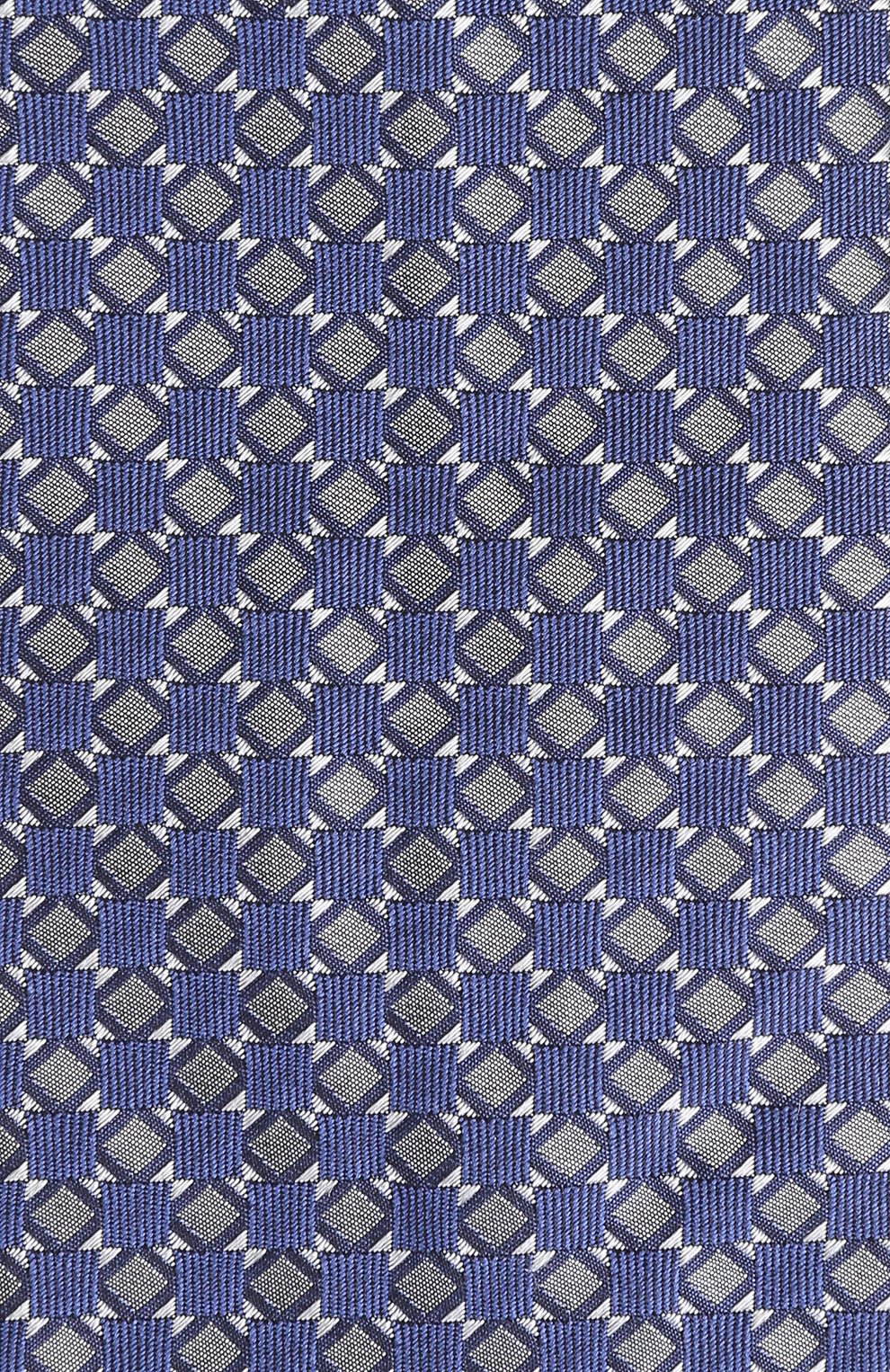 Шелковый галстук с узором LANVIN голубого цвета по цене 11350 руб., арт. 2281/TIE, фото 3 Шелковый галстук с узором LANVIN, арт. 2281/TIE, фото 3