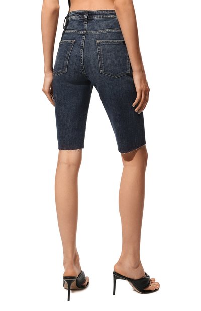 Джинсовые шорты SAINT LAURENT синего цвета по цене 76450 руб., арт. 661277/Y951D, фото 4 Джинсовые шорты SAINT LAURENT, арт. 661277/Y951D, фото 4