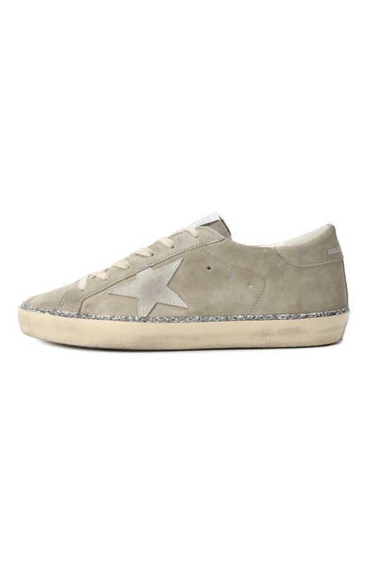 Замшевые кеды Super Star Golden Goose Deluxe Brand GWF00857.F006868 Бежевый  GWF00857.F006868 Фото 4