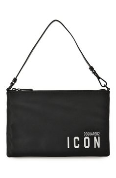 Женская сумка be icon DSQUARED2 черного цвета, арт. P0W0051/11703199 | Фото 1 (Материал: Текстиль; Материал сплава: Проставлено; Размер: medium; Драгоценные камни: Проставлено; Сумки-технические: Сумки top-handle)