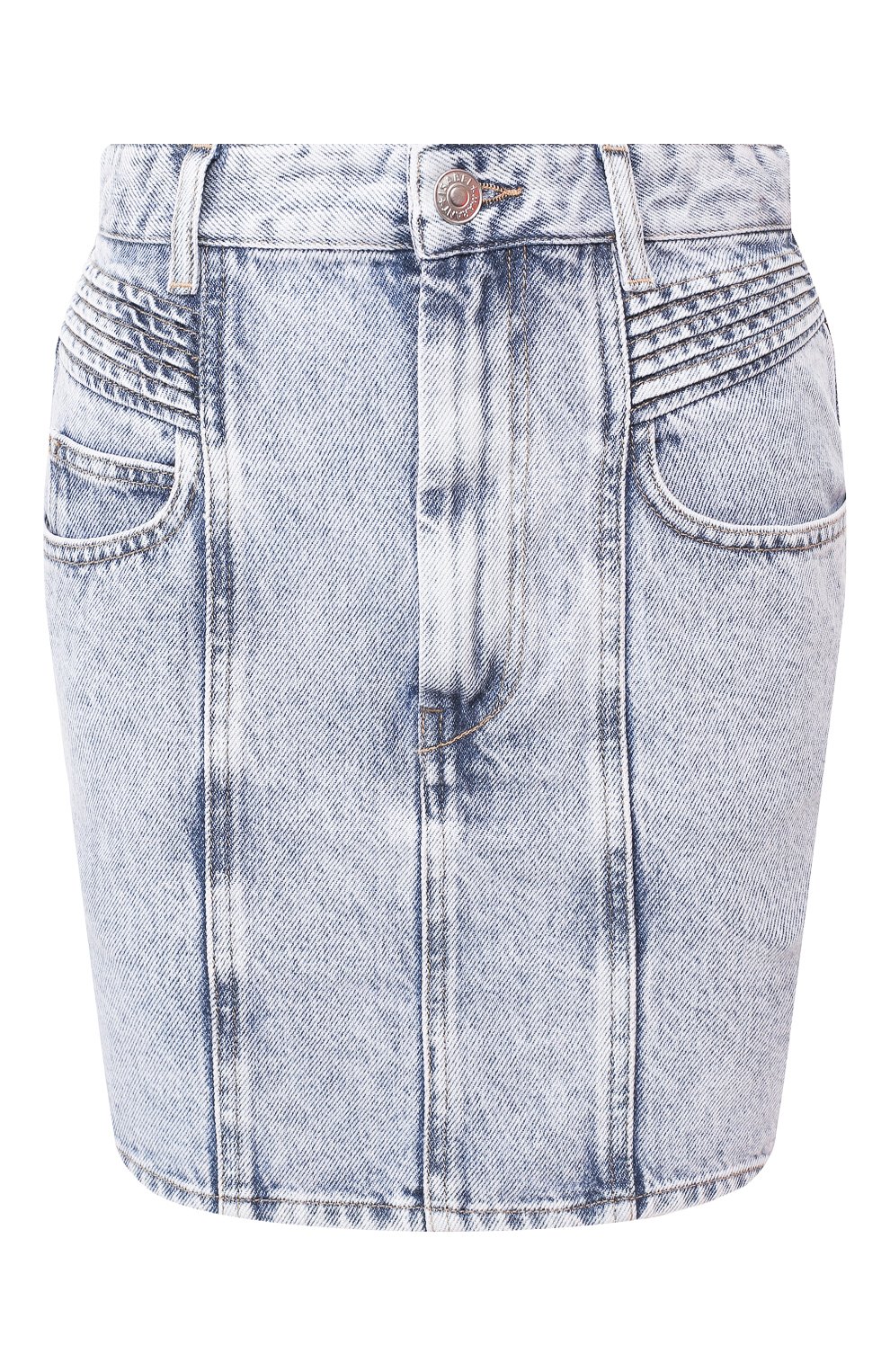 Джинсовая юбка ISABEL MARANT ETOILE голубого цвета по цене 19950 руб., арт. JU1087-20P017E/H0ND0, фото 1 Джинсовая юбка ISABEL MARANT ETOILE, арт. JU1087-20P017E/H0ND0, фото 1