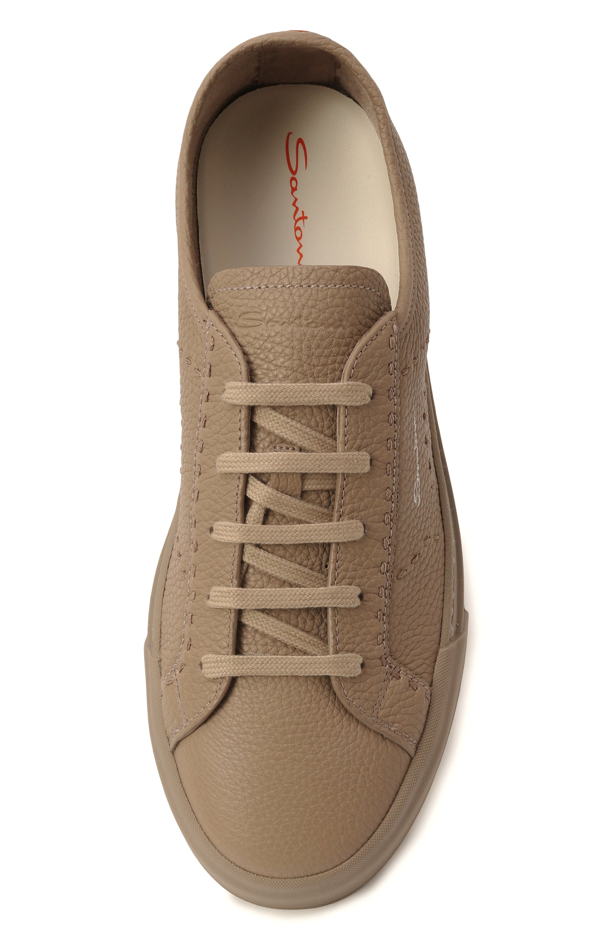 Кожаные кеды gloria SANTONI, арт. MBGG22063ARDTMIA, фото 6