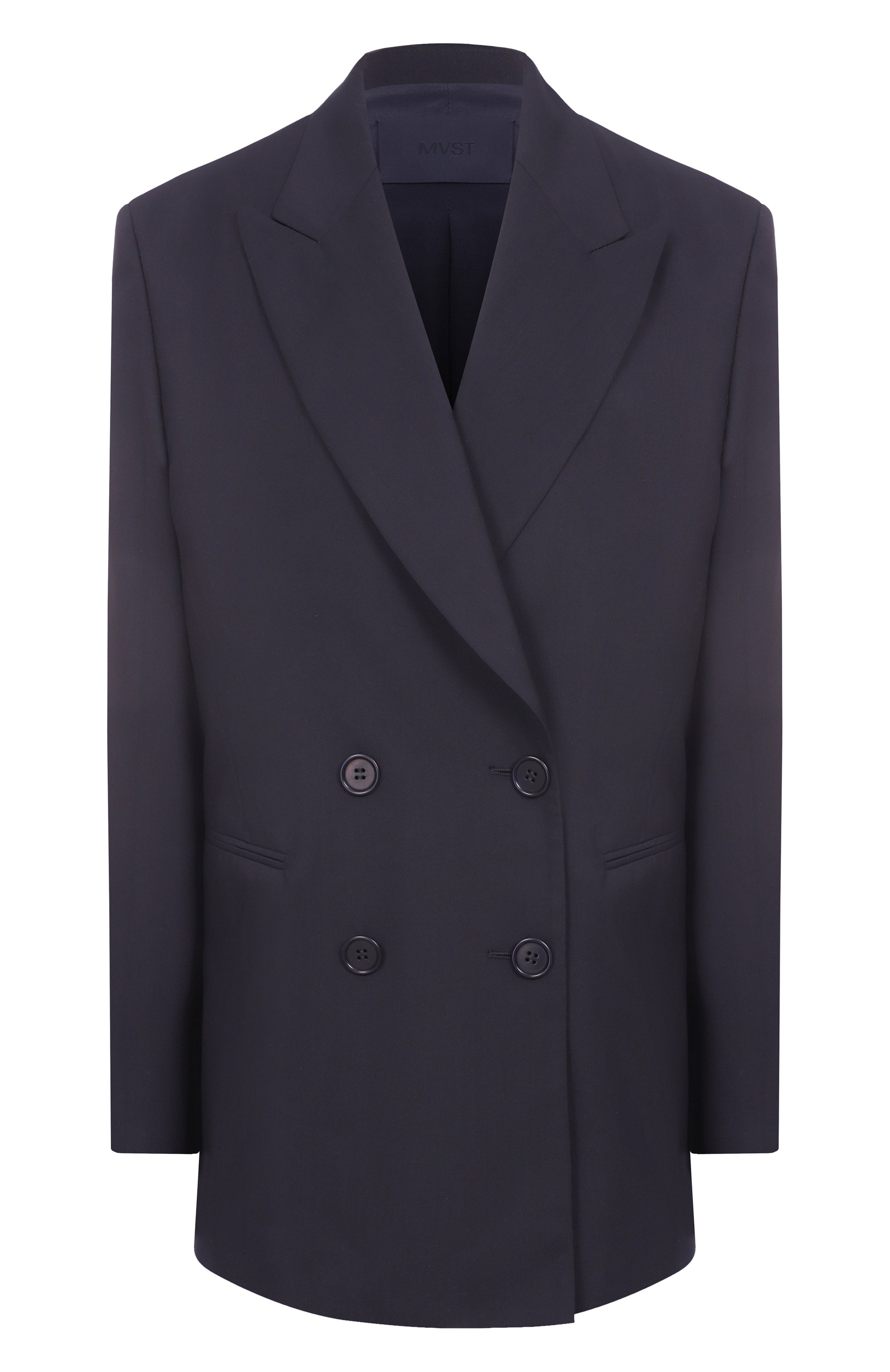 Жакет из шерсти и шелка MVST синего цвета по цене 396500 руб., арт. L051/3038, фото 1 Жакет из шерсти и шелка MVST, арт. L051/3038, фото 1