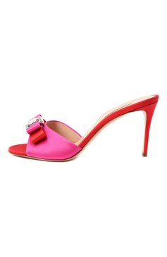 Женские текстильные мюли julia you CASADEI розового цвета, арт. 1M420J0801/C2654 | Фото 4 (Материал внутренний: Натуральная кожа; Материал внешний: Текстиль; Подошва: Плоская; Каблук высота: Высокий; Драгоценные камни: Проставлено; Материал сплава: Проставлено; Каблук тип: Шпилька)
