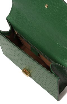 Сумка sylvie small из кожи страуса GUCCI, арт. 524405 GZPBG, фото 5