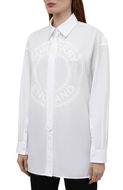 Хлопковая рубашка BURBERRY, арт. 8043169, фото 3