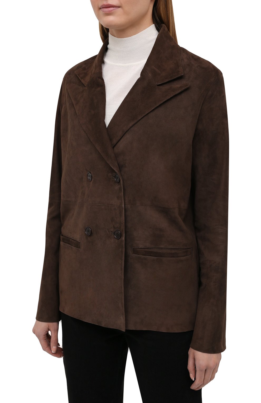 Замшевый жакет INES&MARECHAL, арт. FRACAS AGNEAU VEL0URS, фото 3