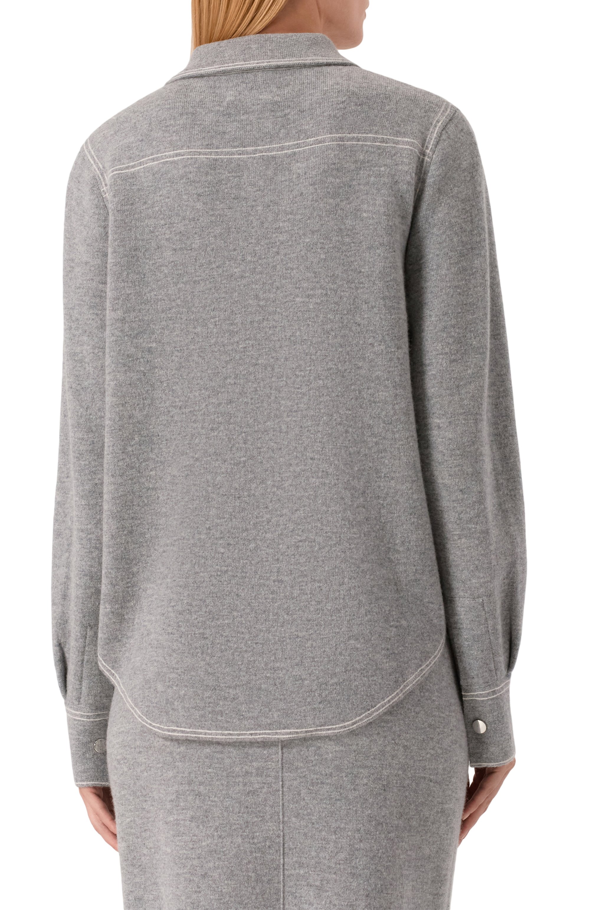 Рубашка из шерсти и кашемира ALLUDE, арт. 255/17711, фото 4