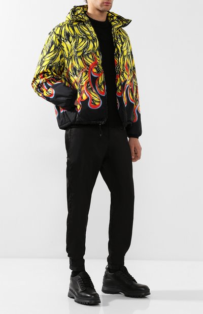 Кожаные ботинки с внутренней меховой отделкой PRADA разноцветного цвета по цене 83000 руб., арт. 4T3348-3V81-F0A13-A000, фото 2 Кожаные ботинки с внутренней меховой отделкой PRADA, арт. 4T3348-3V81-F0A13-A000, фото 2