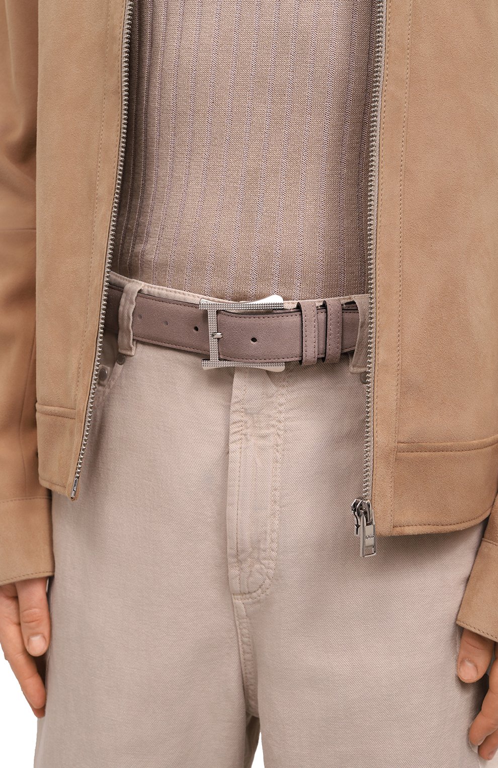 Замшевый ремень KITON, арт. USC6035N00977, фото 2