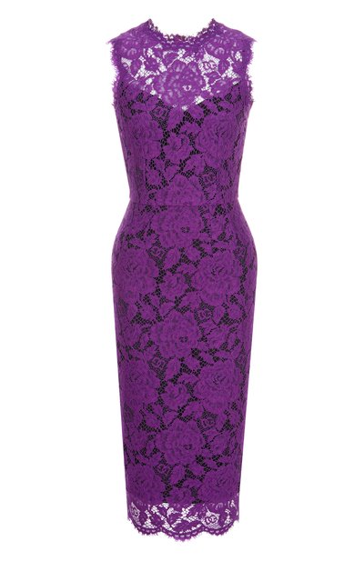 Женское платье из вискозы и хлопка DOLCE & GABBANA, арт. F6H0ZT/HLM7L