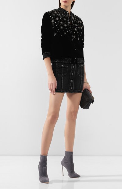 Замшевые ботильоны techno blade CASADEI, арт. 1R666G120EC00659200, фото 2