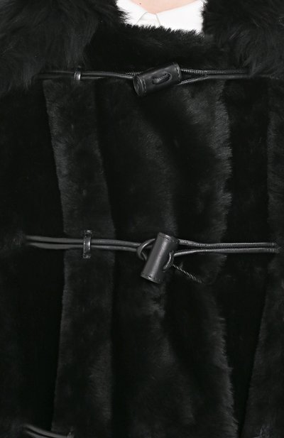 Укороченная шуба прямого кроя из овчины GIORGIO ARMANI, арт. ZAB12P/ZAP28, фото 5