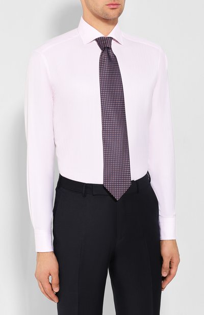 Хлопковая сорочка ZEGNA, арт. 402302/9NS0LB, фото 4