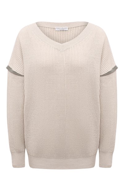 Же нский хлопковый пуловер BRUNELLO CUCINELLI, арт. M78762802