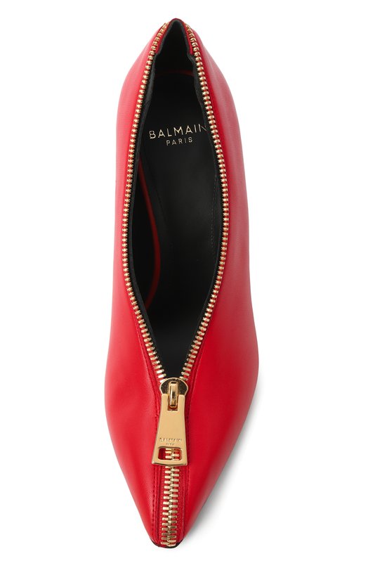 Кожаные туфли Zip Balmain FN0UA175/LNAP Красный  FN0UA175/LNAP Фото 6