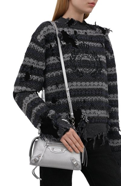Сумка neo classic city mini BALENCIAGA серебряного цвета по цене 183000 руб., арт. 638524/15YKY, фото 5 Сумка neo classic city mini BALENCIAGA, арт. 638524/15YKY, фото 5