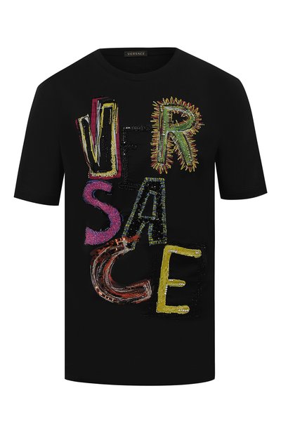Женская хлопковая футболка VERSACE, арт. A83852/A201952