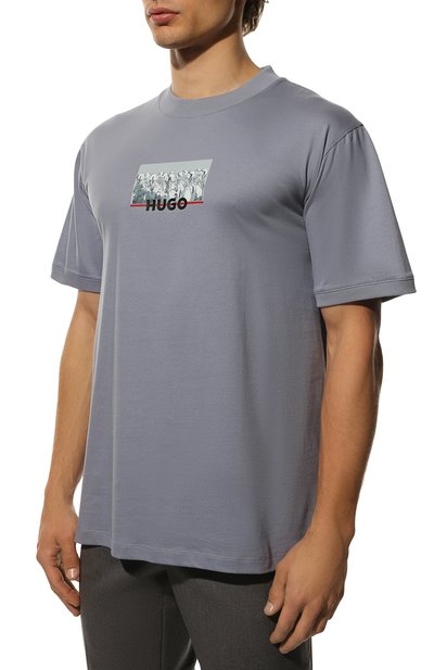 Хлопковая футболка HUGO, арт. 50471549, фото 3
