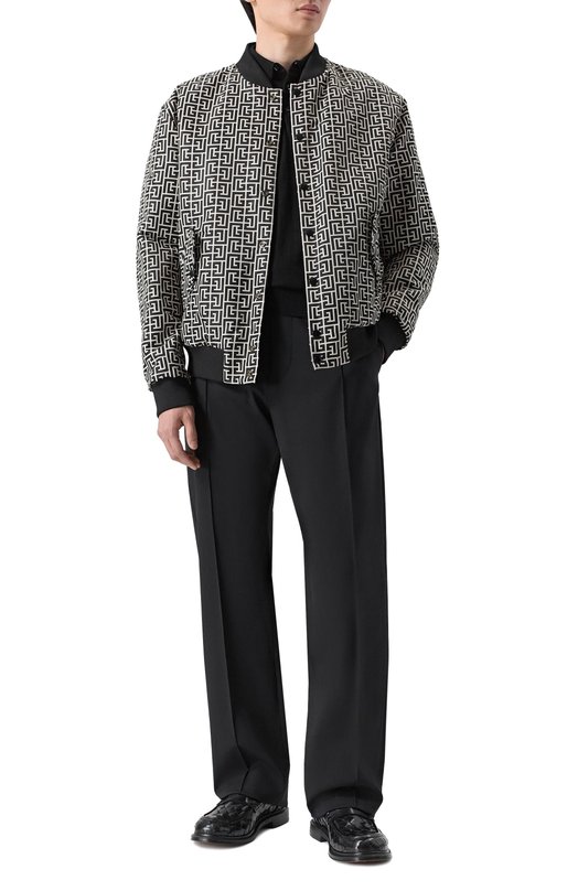 Двусторонний бомбер Balmain GH1TFA27/XL26 Чёрно-белый  GH1TFA27/XL26 Фото 2