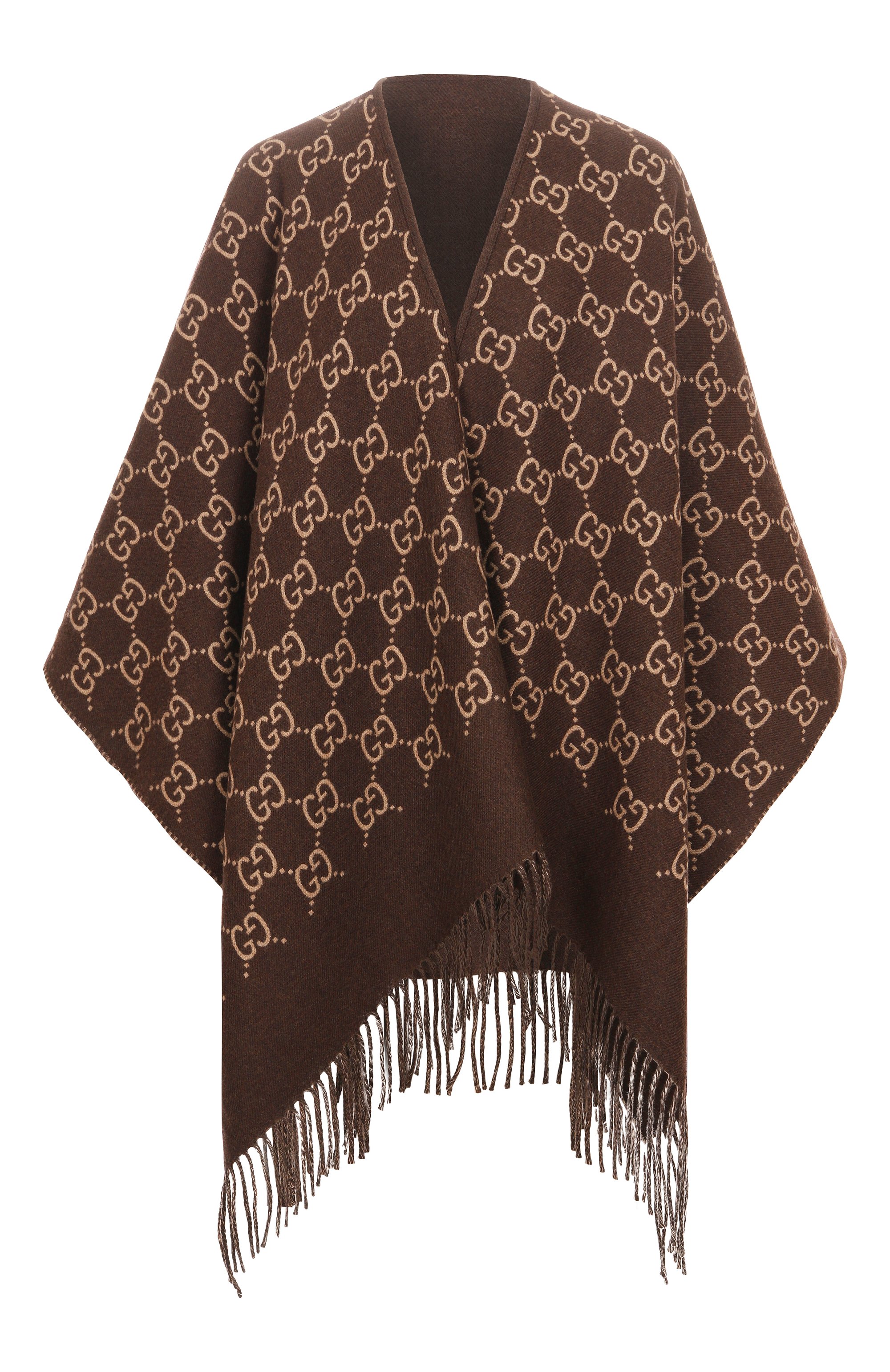 Шерстяное пончо GUCCI, арт. 817831/3G200, фото 1