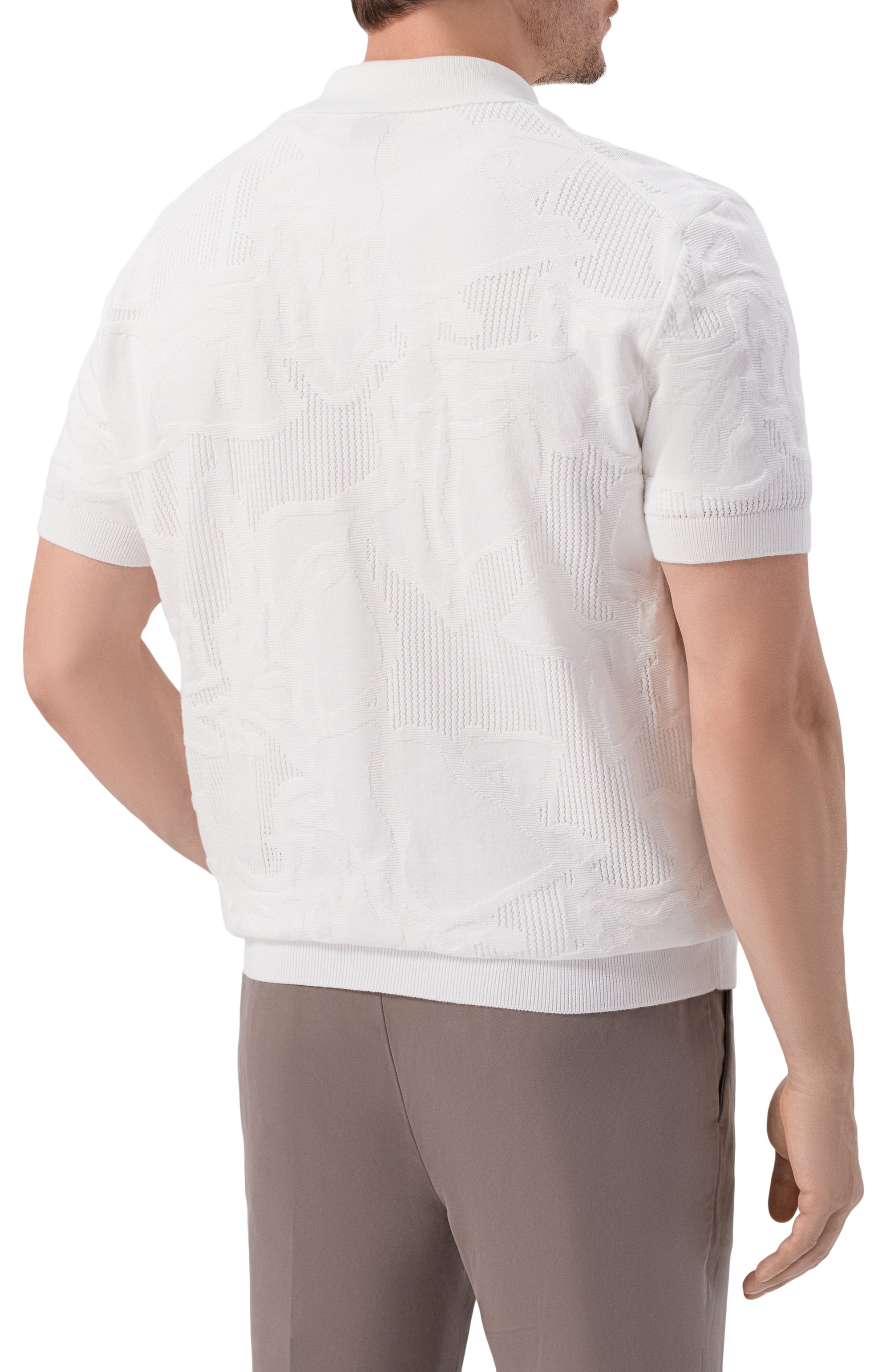 Хлопковая рубашка BOSS белого цвета по цене 29950 руб., арт. 50560478, фото 4 Хлопковая рубашка BOSS, арт. 50560478, фото 4