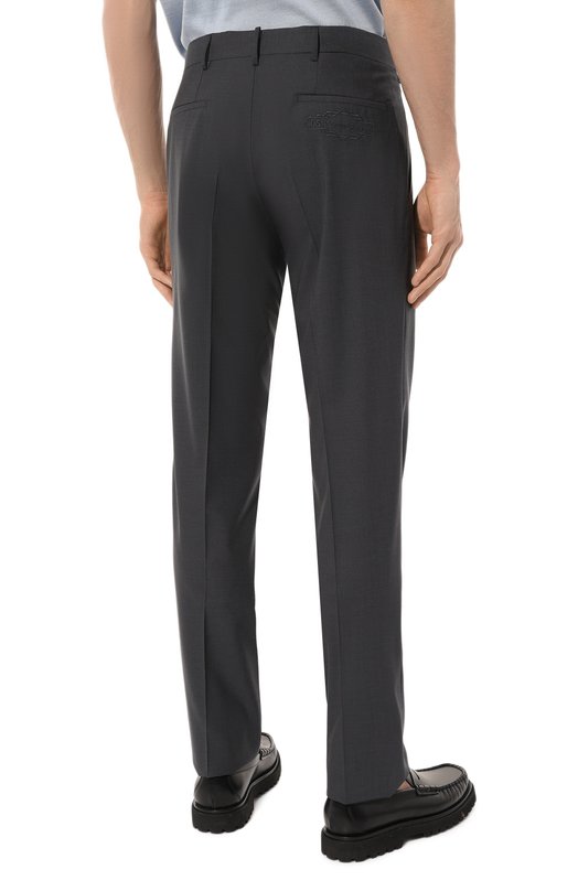 Шерстяные брюки Stefano Ricci M5T022SR14/W501 Серый  M5T022SR14/W501 Фото 4