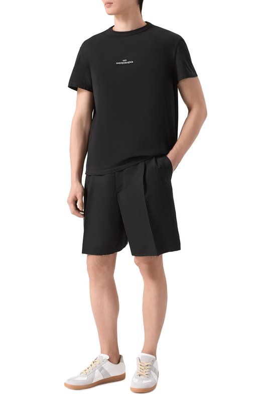 Шерстяные шорты Maison Margiela S50MU0093/M35693 Чёрный  S50MU0093/M35693 Фото 2