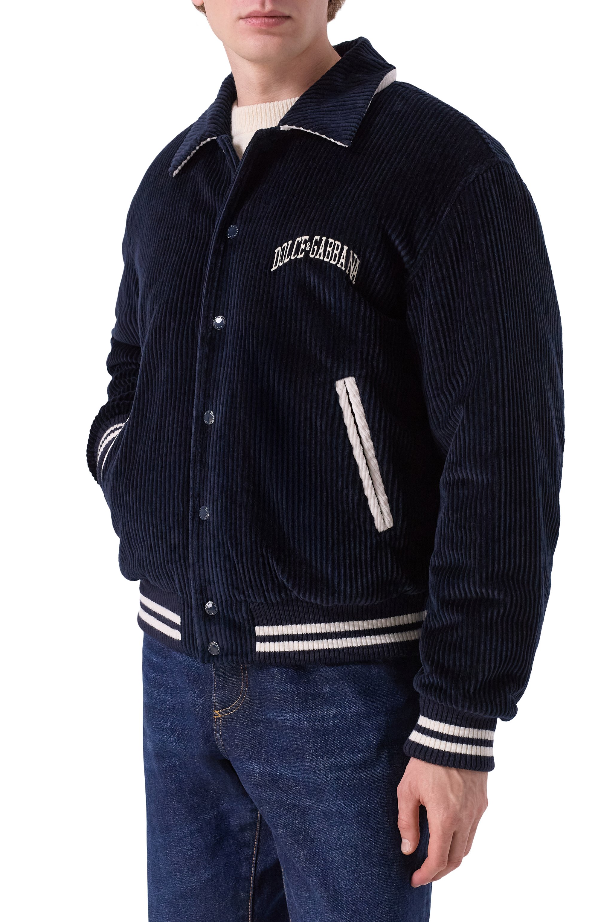 Вельветовый бомбер DOLCE & GABBANA, арт. G9BPXZ/FUVLI, фото 3