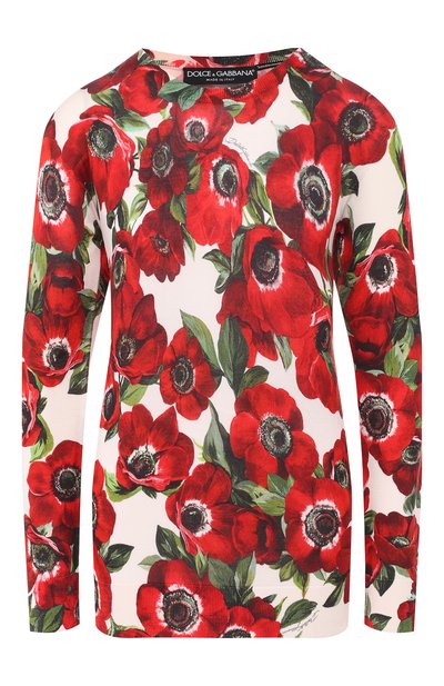Женский шелковы й пуловер DOLCE & GABBANA, арт. FX363T/JAHFP