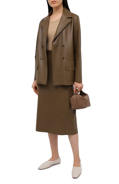 Кожаная юбка INES&MARECHAL, арт. DAISY CUIR AGNEAU SINTRA, фото 2