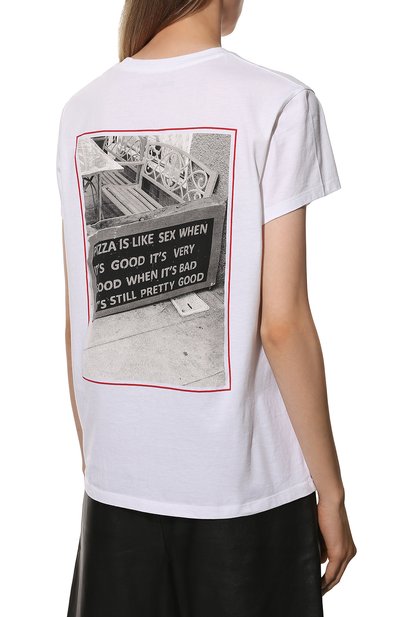 Хлопковая футболка ZADIG AND VOLTAIRE, арт. JWTS00011, фото 4