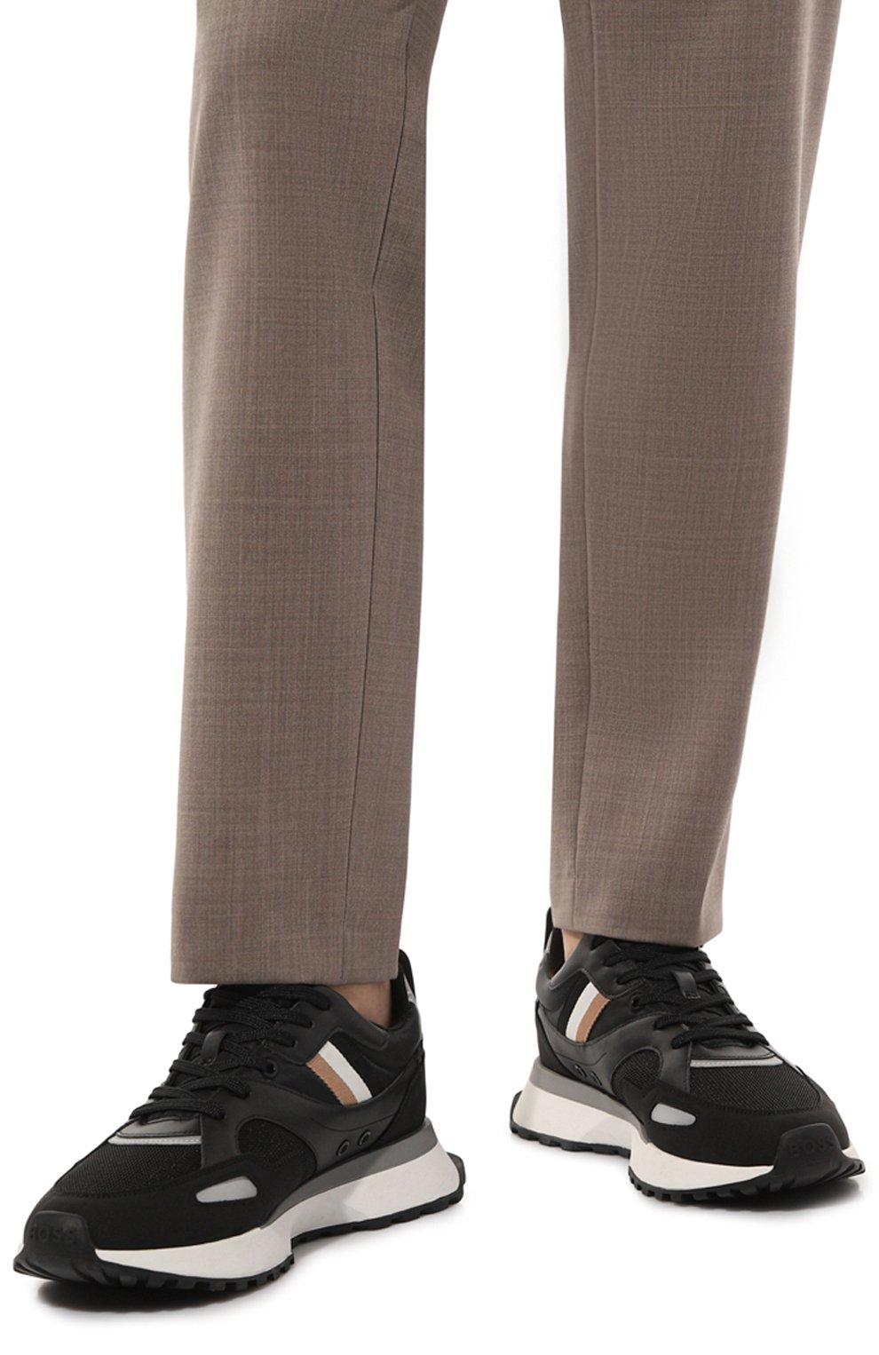 Комбинированные кроссовки BOSS, арт. 50498280, фото 3