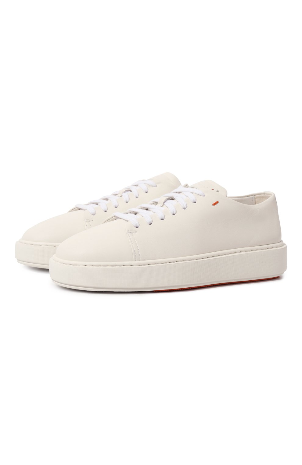 Кожаные кеды SANTONI, арт. WBCD60994BARTSB2, фото 1