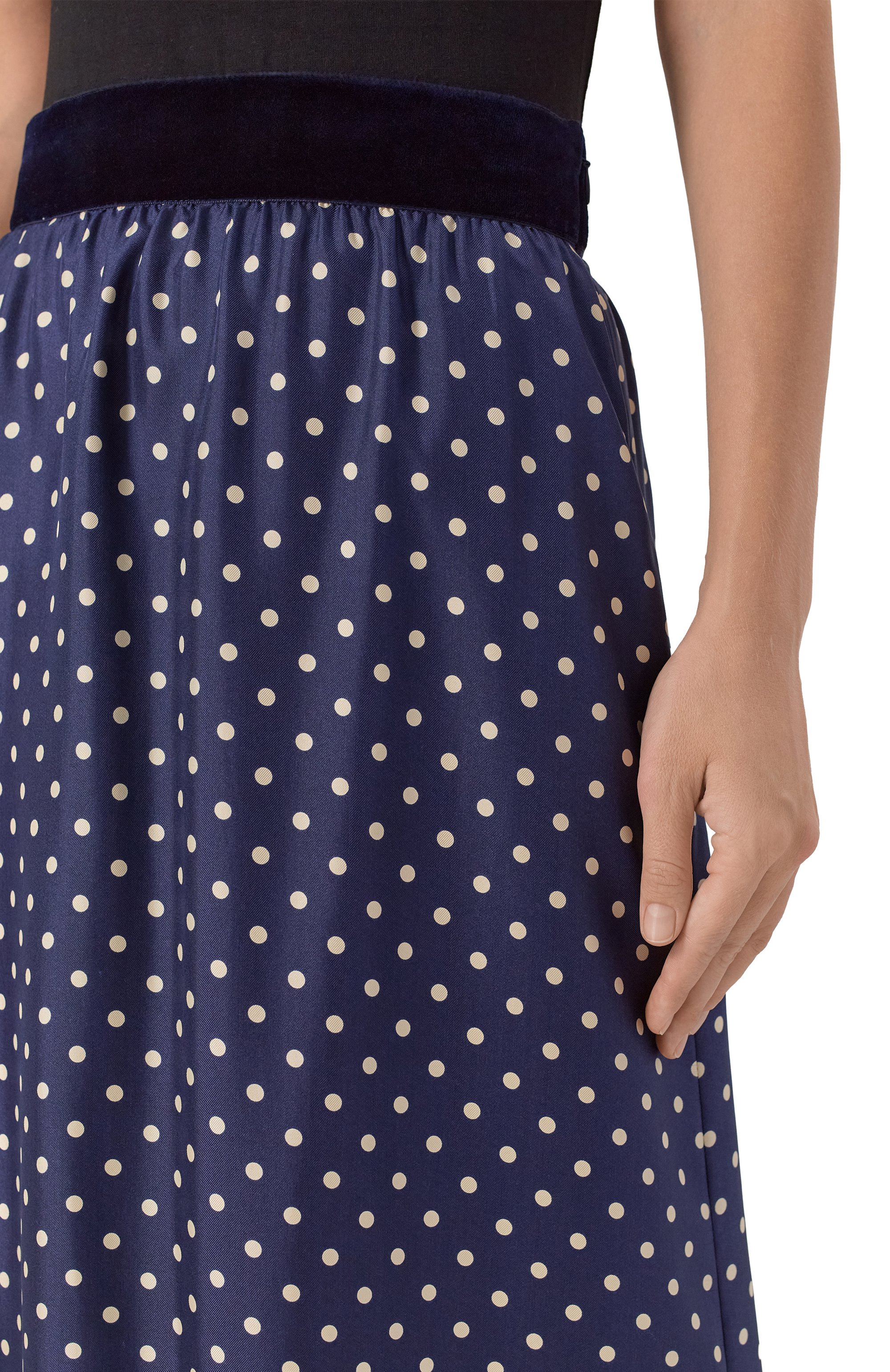 Шелковая юбка VALENTINO, арт. 7B3RADS1/9ML, фото 5