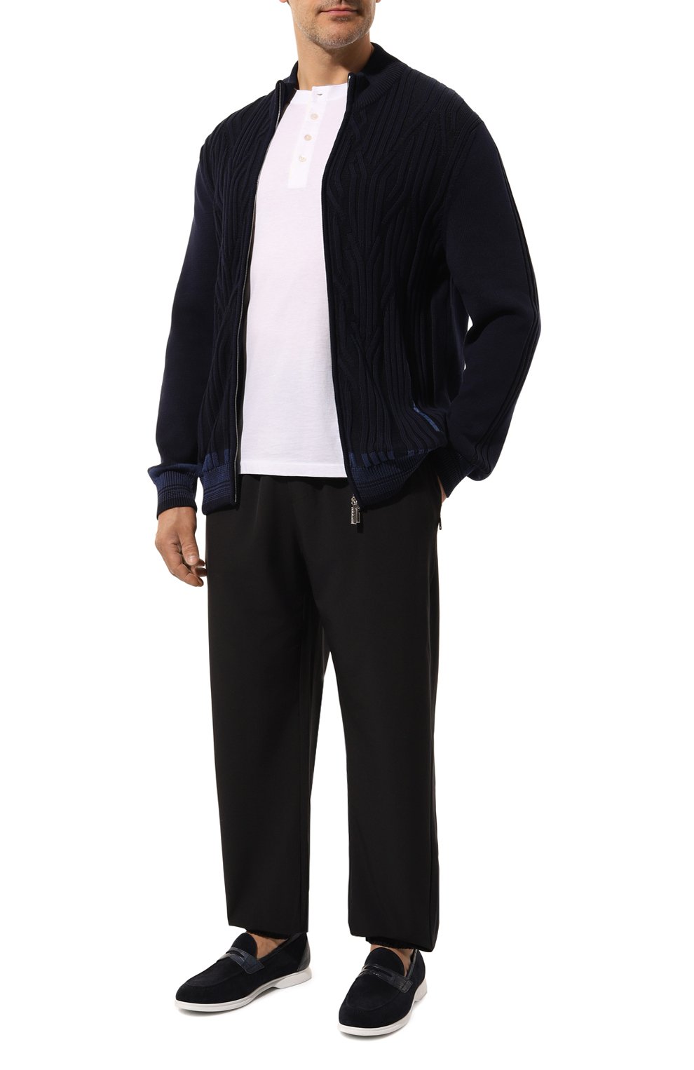 Кардиган из хлопка и шелка ZILLI, арт. KZMC01M0143VCR000, фото 2