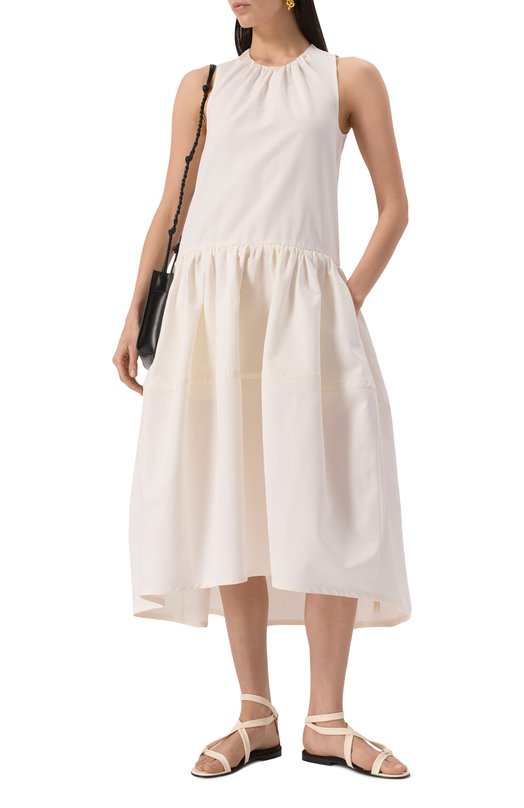 Кожаные сандалии Co 0048NAP Кремовый  0048NAP Фото 3